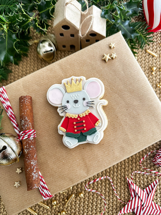 Mouse king cookie cutter and stamp