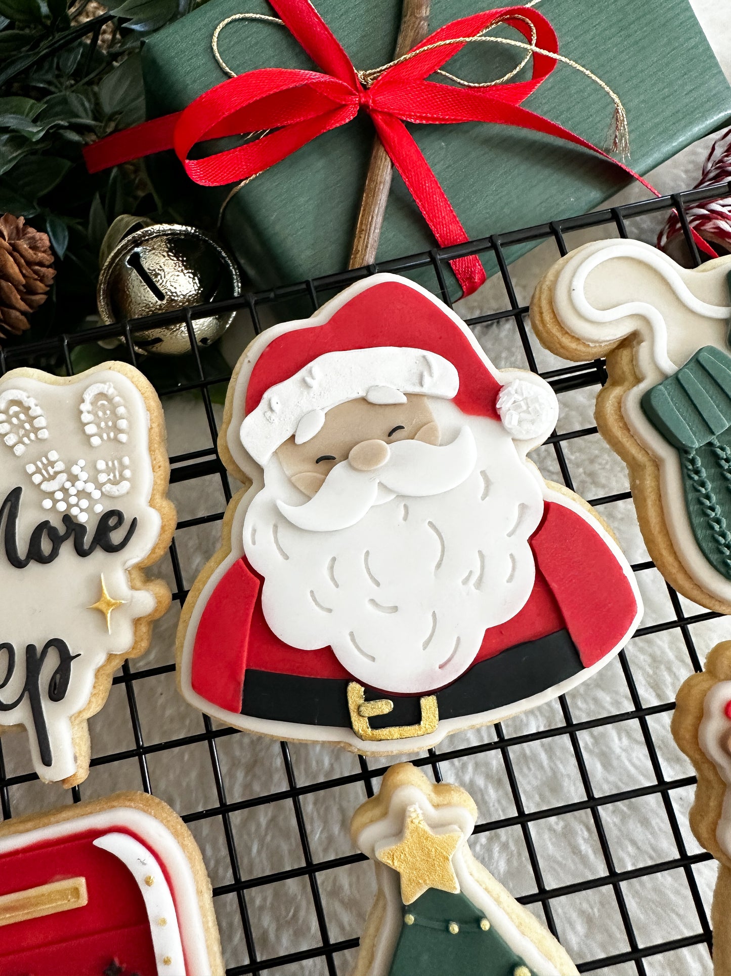 Santa Face cookie cutter and stamp