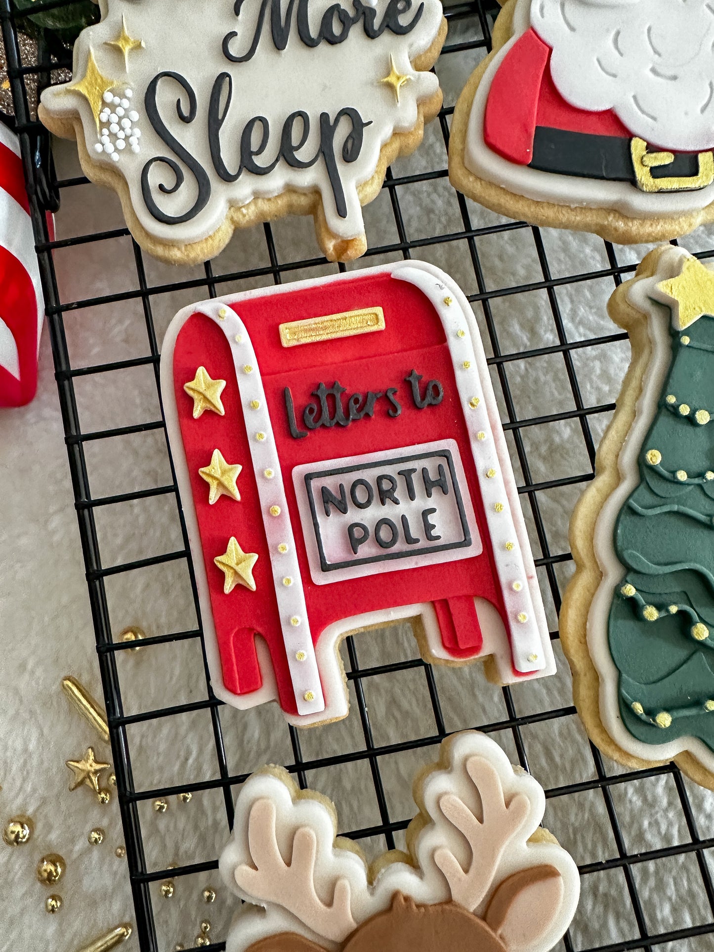 Letters to santa cookie cutter and stamp