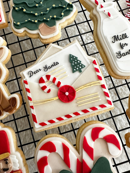 Letter to santa cookie cutter and stamp
