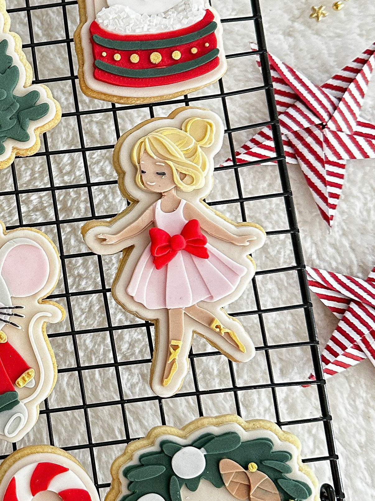 Ballerina cookie cutter and stamp