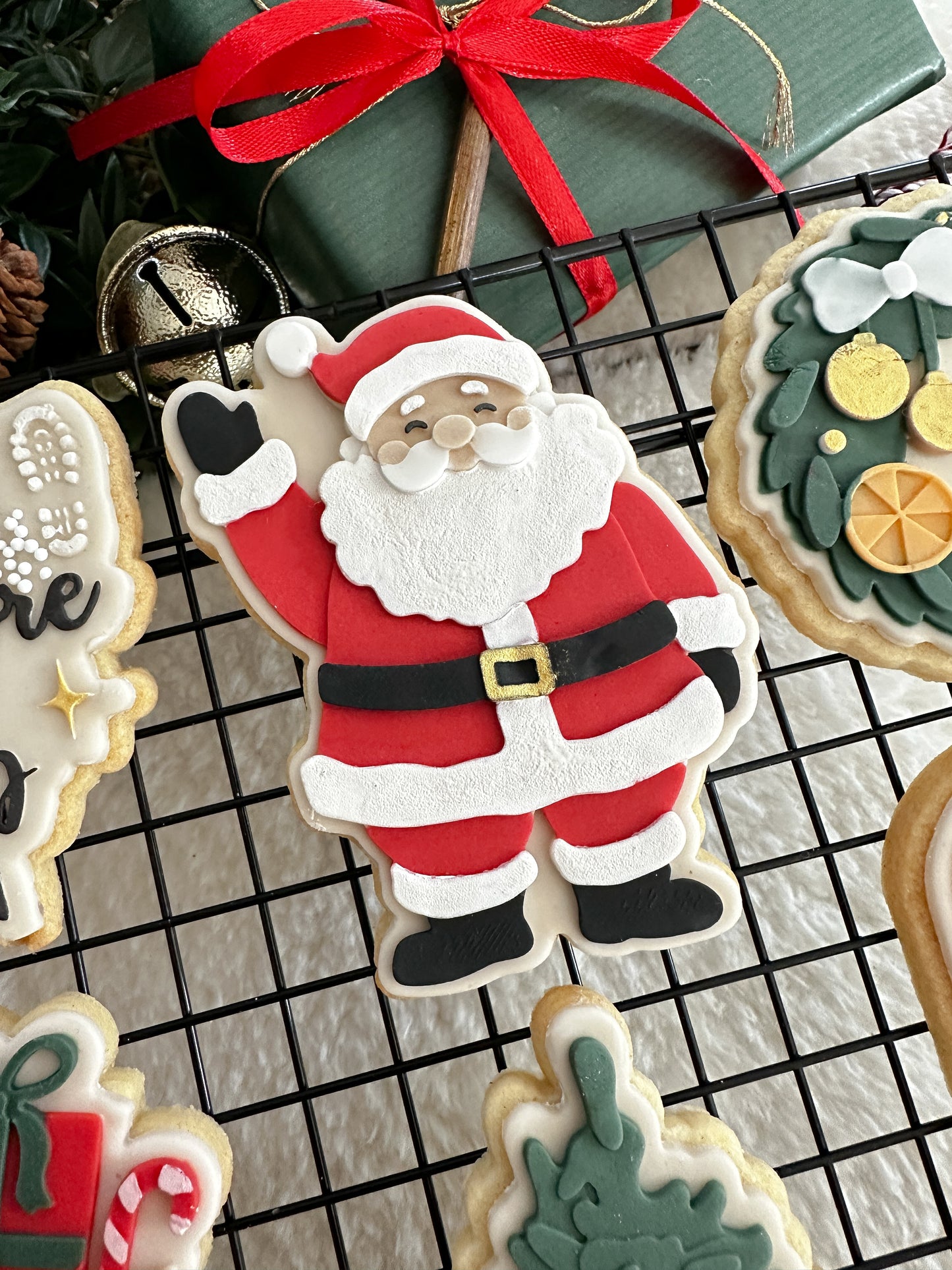 Santa cookie cutter and stamp