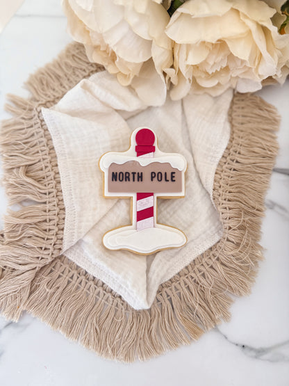 North pole cookie cutter and stamp