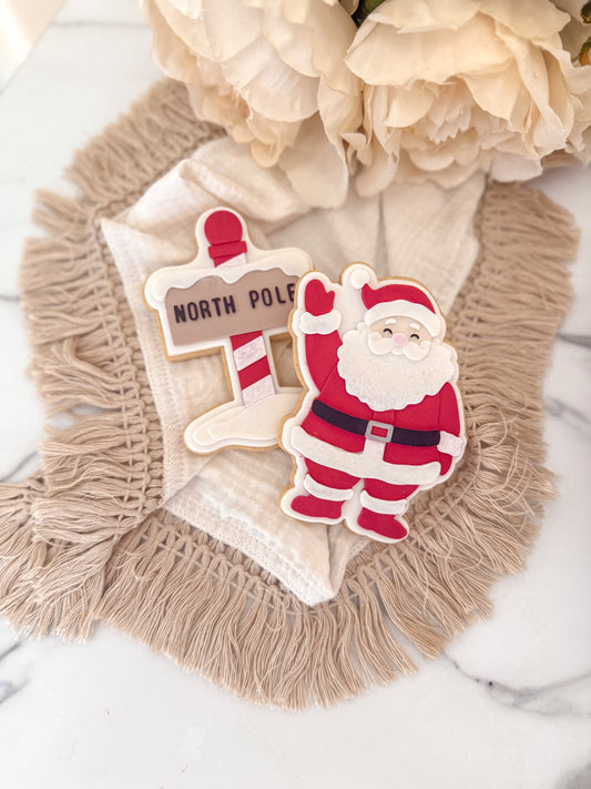 Standing santa cookie cutter and stamp