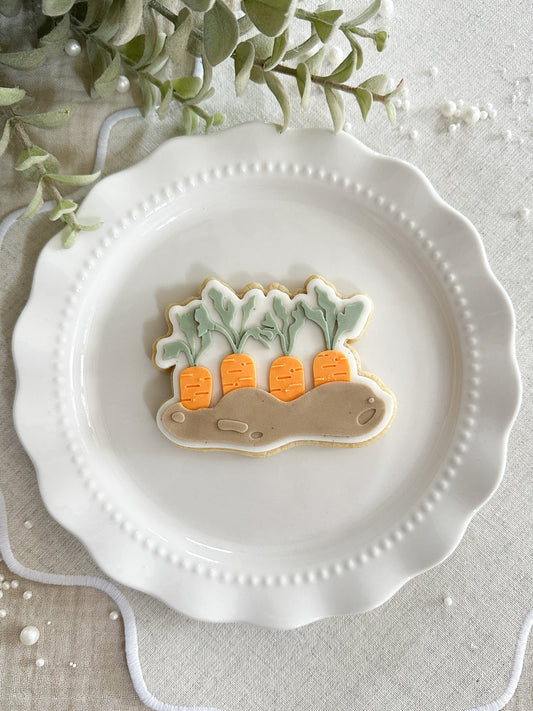 Carrots in mud - Cookie Cutter & Stamp