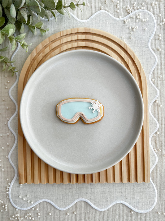 Ski mask cookie cutter and stamp