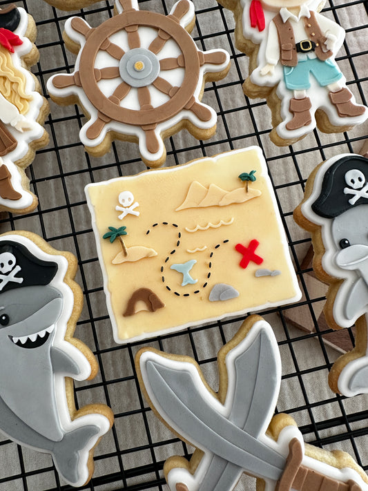 Treasure Map Cookie Cutter & Stamp