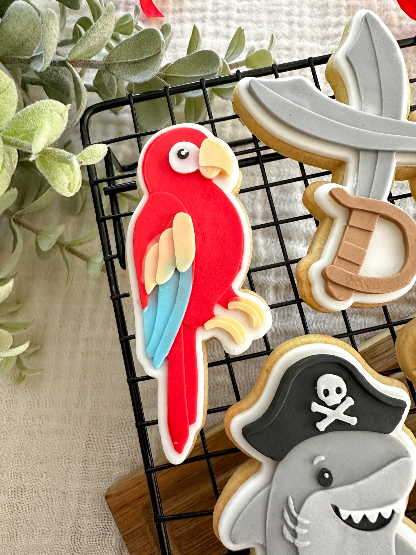 Pirate's Parrot Cookie Cutter & Stamp