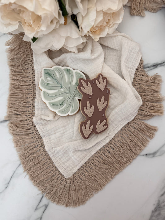Dinosaur feet Plate - Cookie Cutter & Stamp