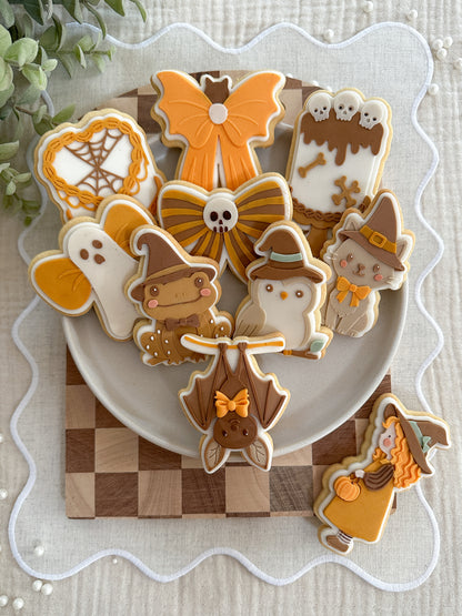 Witch cat cookie cutter and stamp