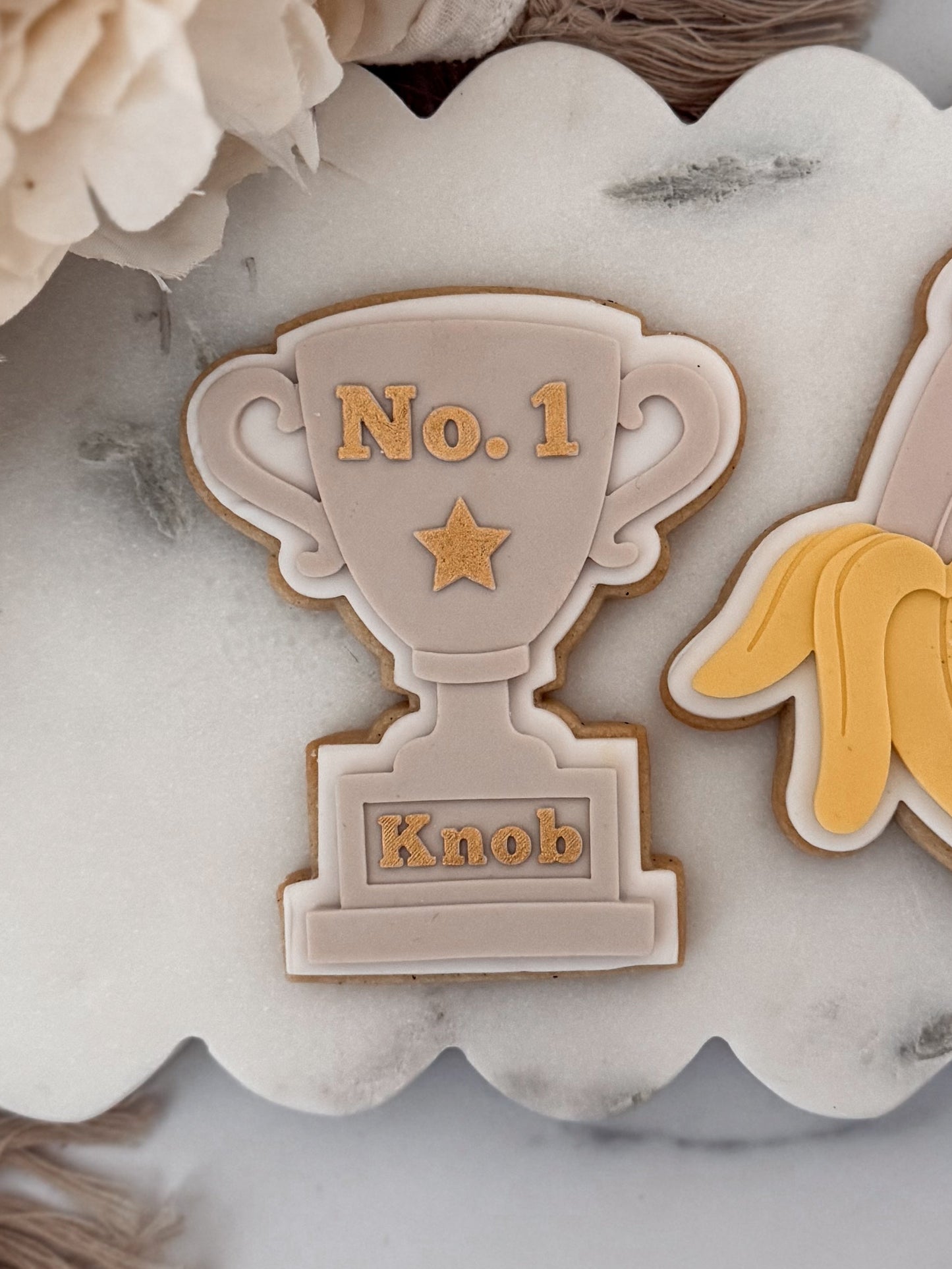 No1. Trophy Cookie Cutter & Stamp