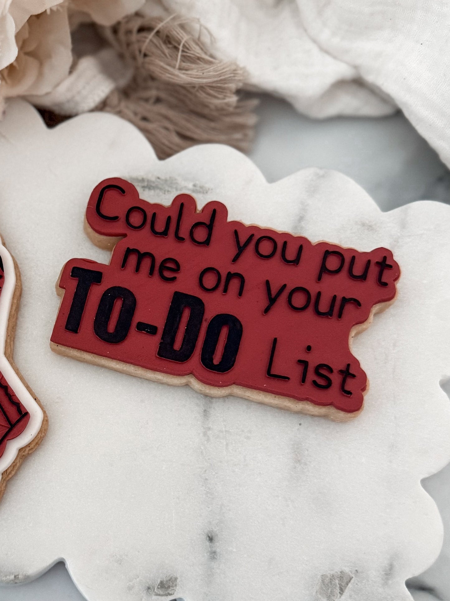 To-Do list Cookie Cutter & Stamp