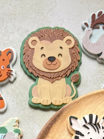 Cute Lion Cookie Cutter & Stamp