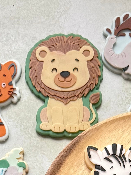 Cute Lion Cookie Cutter & Stamp