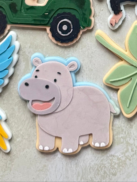 Hippo Cookie Cutter & Stamp