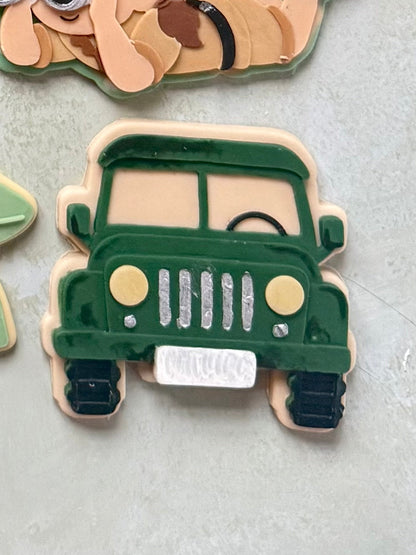 Safari Jeep Cookie Cutter & Stamp