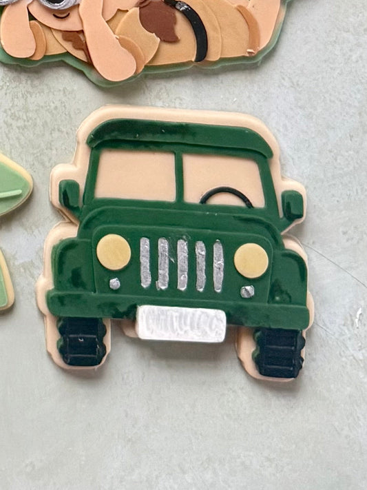 Safari Jeep Cookie Cutter & Stamp