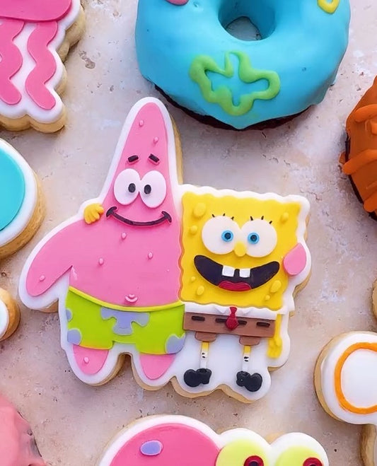 Sponge and starfish cookie cutter and stamp