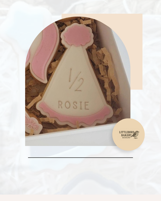 Plain Birthday hat cookie cutter and stamp