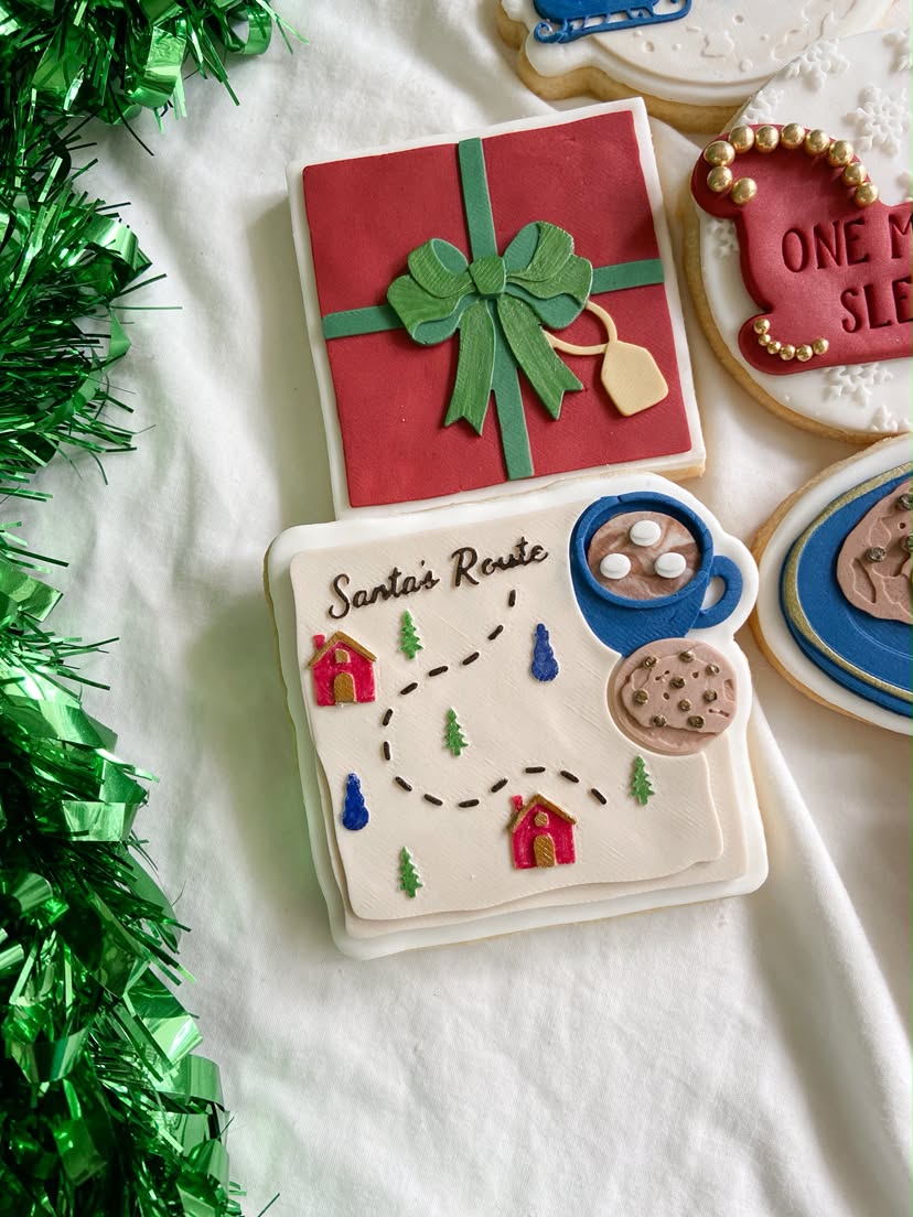 Santa's route map - Cookie Stamp & cutter