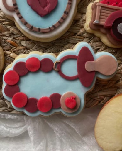 Baby Dummy on clip cookie cutter and stamp
