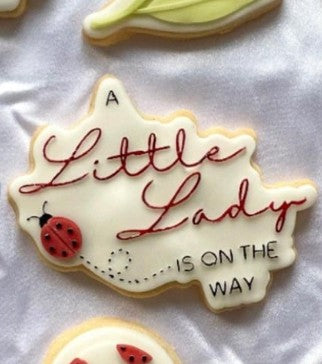 Little Lady is on the way cookie cutter and stamp