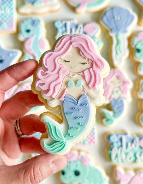 Mermaid Cookie Cutter & Stamp