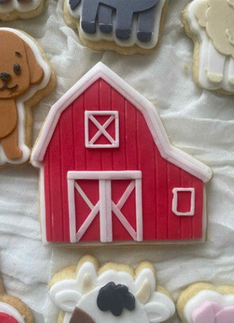 Barn cookie cutter and stamp