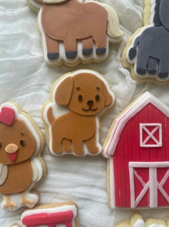 Dog cookie cutter and stamp