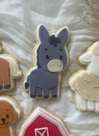 Donkey cookie cutter and stamp