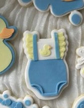 Duck romper cookie cutter & stamp