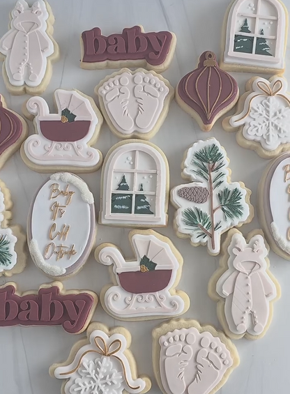 Pinecone branch - Cookie Cutter & Stamp