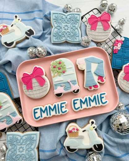 Scooter With Lemon Tree Cookie Cutter & Stamp