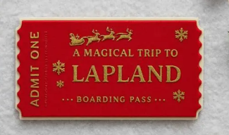 Lapland Ticket - Cookie Cutter & Stamp