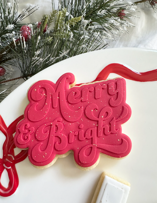 Merry & Bright - Cookie Stamp & cutter