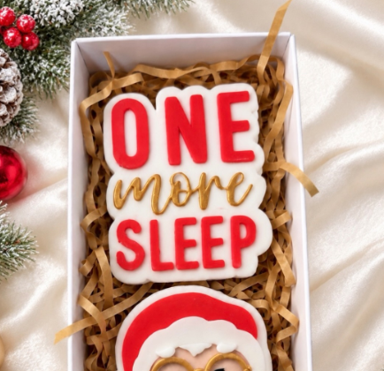 One More Sleep - Cookie Cutter & Stamp