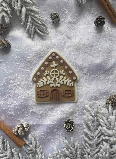 Small Gingerbread House cookie cutter and stamp