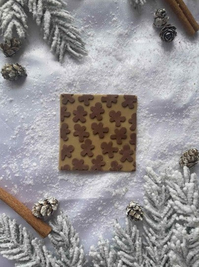 Gingerbread Pattern Plate cookie cutter and stamp