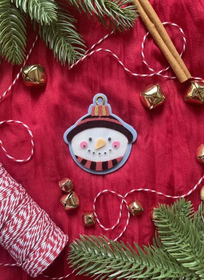 Snowman Bauble cookie cutter and stamp
