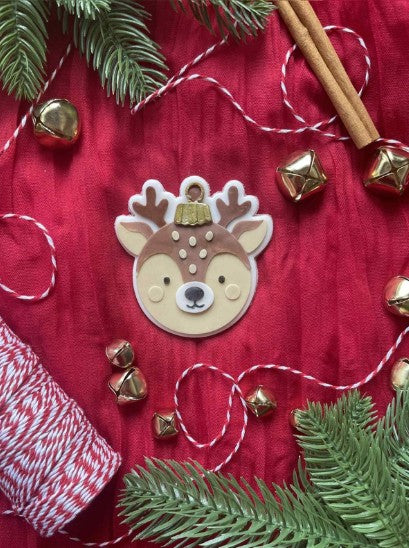 Reindeer Bauble cookie cutter and stamp