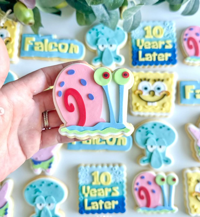 Snail cookie cutter and stamp