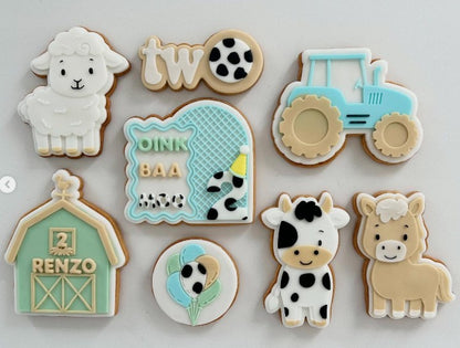 Sheep cookie cutter and stamp