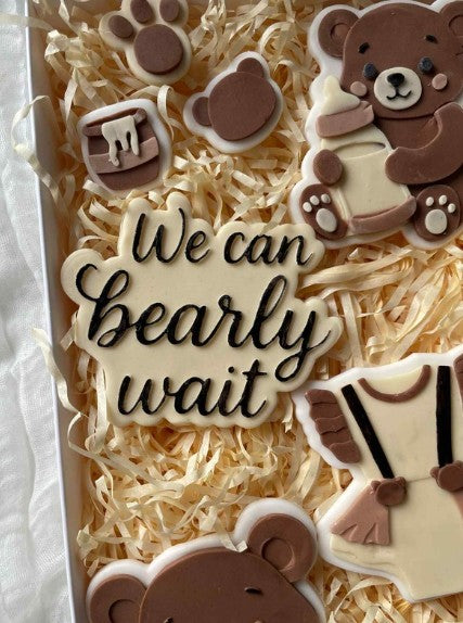 We can Bearly wait cookie cutter and stamp