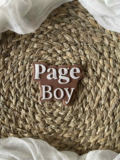 Page Boy  cookie cutter and stamp