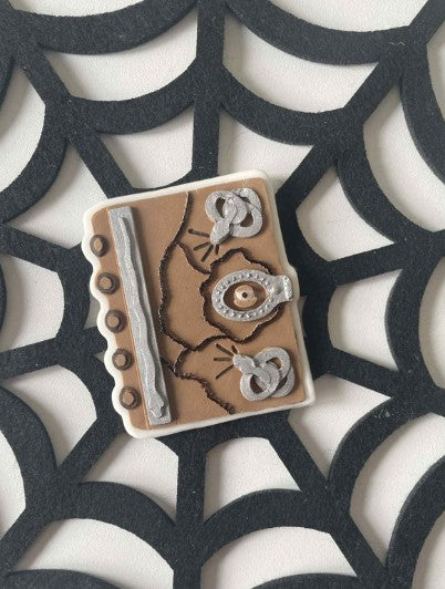 Spell Book cookie cutter and stamp