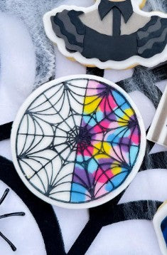 Cobweb window cookie cutter and stamp