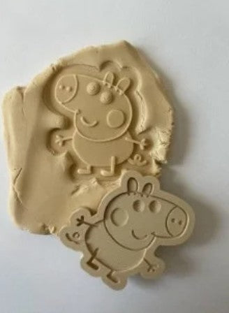 George pig cookie cutter and stamp