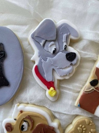 Scruffy dog cookie cutter and stamp