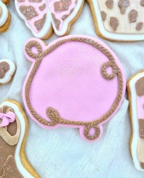 Lasso cookie cutter and stamp