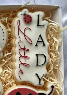 Little lady cookie cutter and stamp